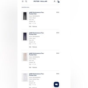 PETER MILLAR - eb66 Performance Five-Pocket Pant